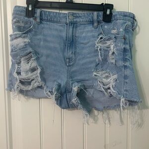 American Eagle Outfitters Light Blue Denim Shorts